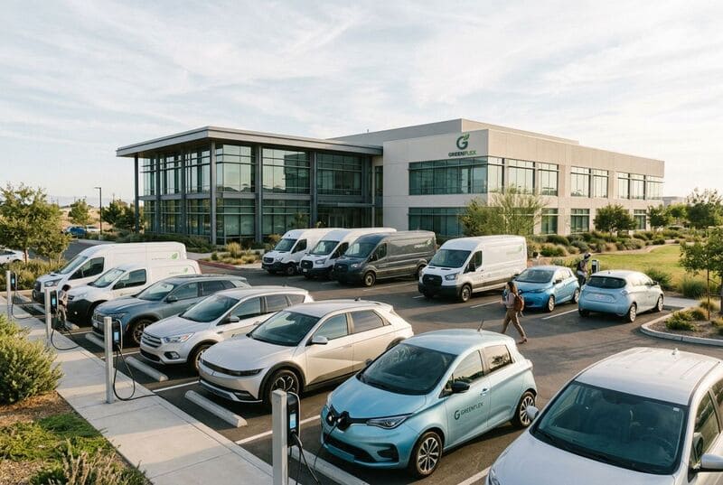 Flotte de véhicules d'entreprise électriques