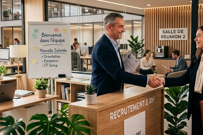 Accueil d'une nouvelle salariée